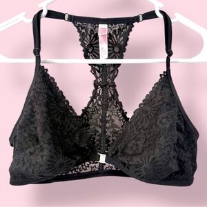 Victoria Secret Black Lace Bralette Size Large